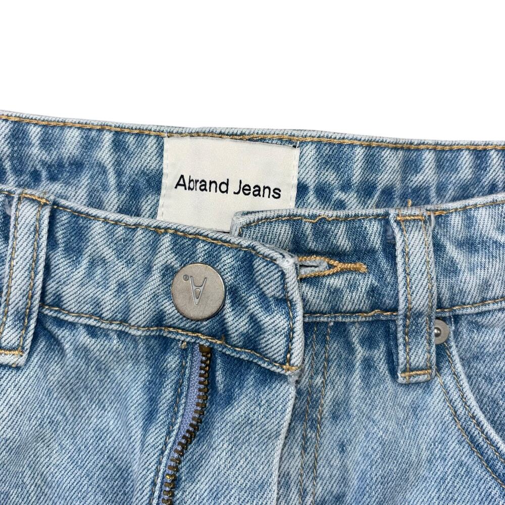 Abrand Jeans Cut Off Denim Western Blue Jean Shorts Womens 26 Micro Mini Western - Picture 3 of 9